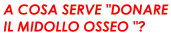 A cosa serve "donare il midollo osseo" ?