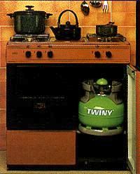 Twiny consente di guadagnare spazio prezioso in cucina