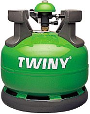 Twiny contiene 5kg di propano e misura 31x31 cm